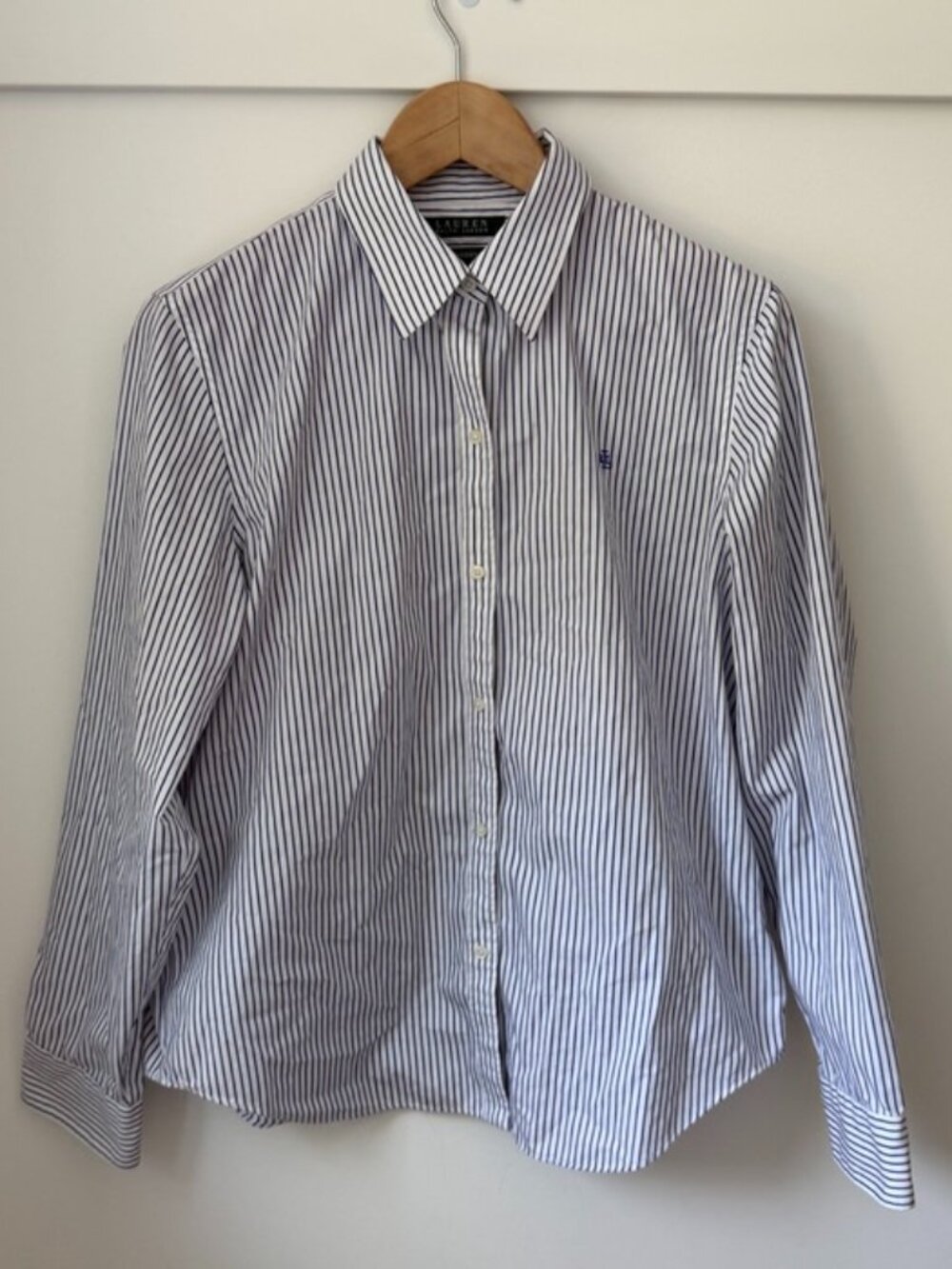 Lauren Ralph Lauren Striped Long Sleeve Button-Down Shirt